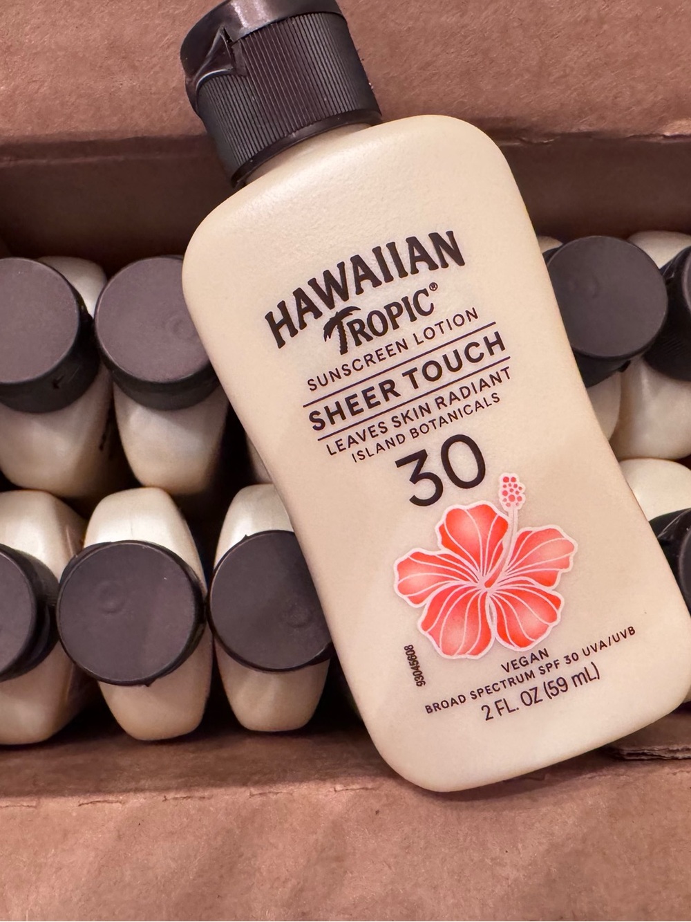 Hawaiian Tropic Sheer Touch SPF 30 Sunscreen Lotion 2 oz bottles, set of 12